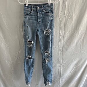 American eagle Distressed Blue Jeans/short